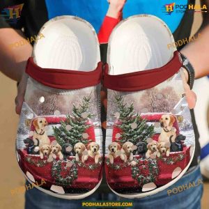 Christmas Truck Dog Crocs, Perfect Gift for Dog Lovers