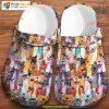 Colorful Dogs Pattern Clog, Perfect Gift for Dog Lovers, Vibrant Design