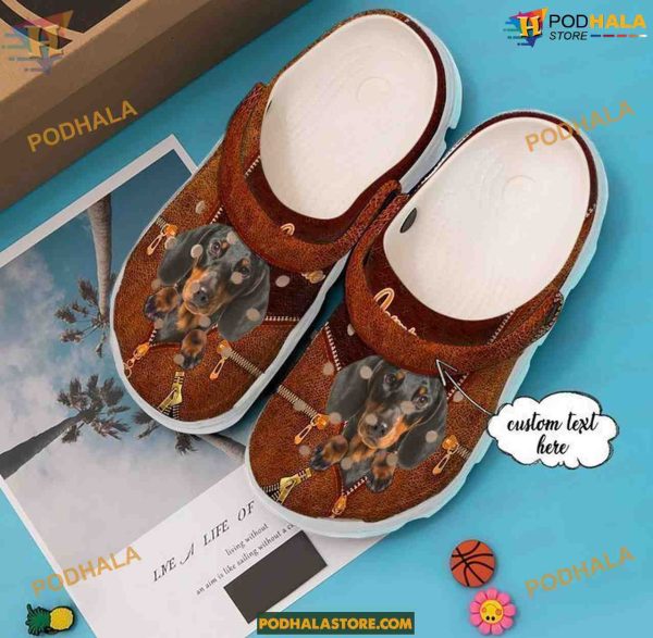 Cool Personalized Dachshund Crocs, Ideal Gifts for Dog Fans