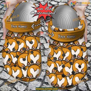 Corgi Butts Custom Dog Crocs, Quirky and Personalized for Corgi Lovers