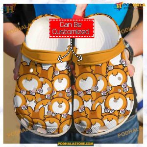 Corgi Butts Design Clog, Fun Crocs Shoes for Dog Enthusiasts
