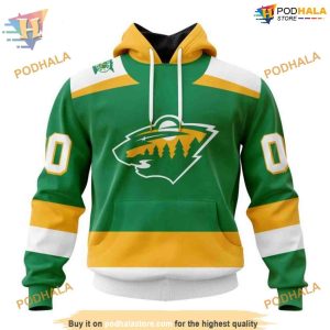 Custom 2023 24 Alternate Kits NHL Minnesota Wild Hoodie 3D 1