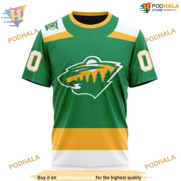 Custom 2023-24 Alternate Kits NHL Minnesota Wild Hoodie 3D
