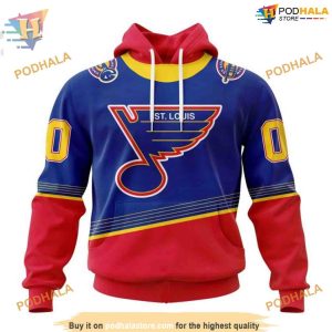 Custom 2023 90s Retro Kits NHL St Louis Blues Hoodie 3D Sweatshirt 1