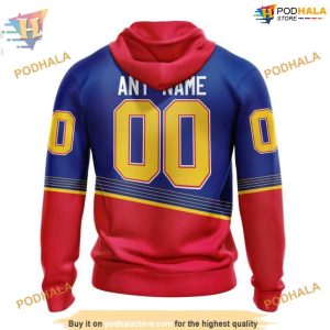 Custom 2023 90s Retro Kits NHL St Louis Blues Hoodie 3D Sweatshirt 2