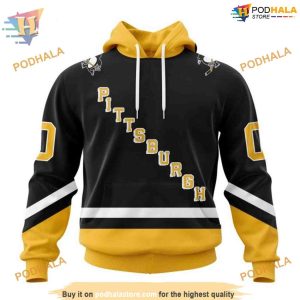 Custom 2023 Alternate Kits NHL Pittsburgh Penguins Hoodie 3D 1