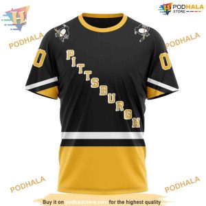 Custom 2023 Alternate Kits NHL Pittsburgh Penguins Hoodie 3D 3