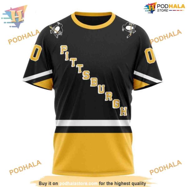 Custom 2023 Alternate Kits NHL Pittsburgh Penguins Hoodie 3D