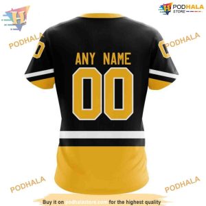 Custom 2023 Alternate Kits NHL Pittsburgh Penguins Hoodie 3D 4