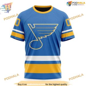 Custom 2023 Alternate Kits NHL St Louis Blues Hoodie 3D Sweatshirt 3