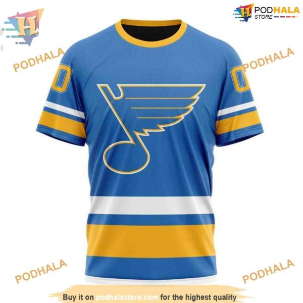 Custom 2023 Alternate Kits NHL St. Louis Blues Hoodie 3D Sweatshirt