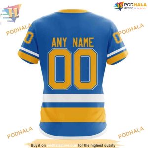 Custom 2023 Alternate Kits NHL St Louis Blues Hoodie 3D Sweatshirt 4