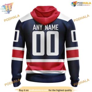 Custom 2023 Alternate Kits NHL Washington Capitals Hoodie 3D 2