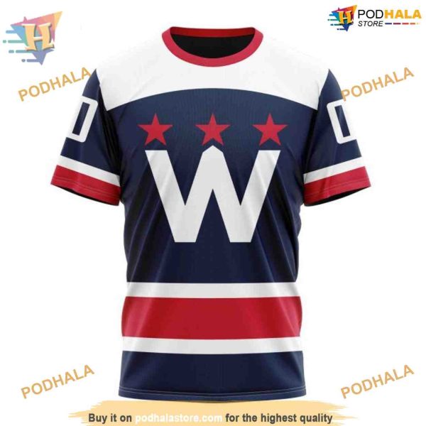 Custom 2023 Alternate Kits NHL Washington Capitals Hoodie 3D