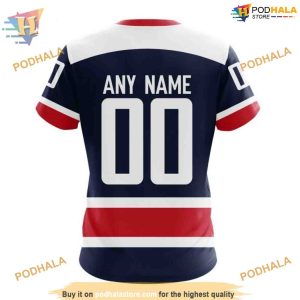 Custom 2023 Alternate Kits NHL Washington Capitals Hoodie 3D 4