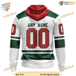 Custom 2023 Away Kits NHL Minnesota Wild Hoodie 3D 2