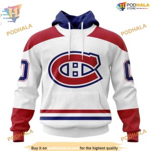 Custom 2023 Away Kits NHL Montreal Canadiens Hoodie 3D 1