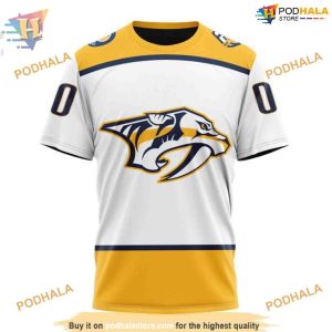 Custom 2023 Away Kits NHL Nashville Predators Hoodie 3D 3
