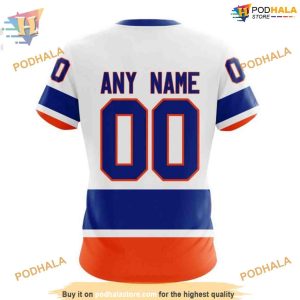 Custom 2023 Away Kits NHL New York Islanders Hoodie 3D 4