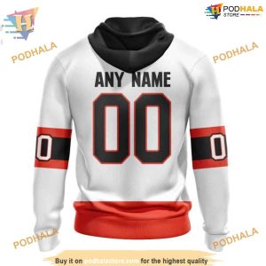 Custom 2023 Away Kits NHL Ottawa Senators Hoodie 3D 2