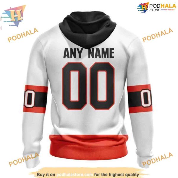 Custom 2023 Away Kits NHL Ottawa Senators Hoodie 3D