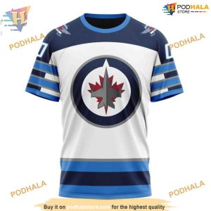 Custom 2023 Away Kits NHL Winnipeg Jets Hoodie 3D Shirt 3