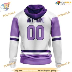 Custom 2023 Hockey Fight Cancer NHL New York Islanders Hoodie 3D 2