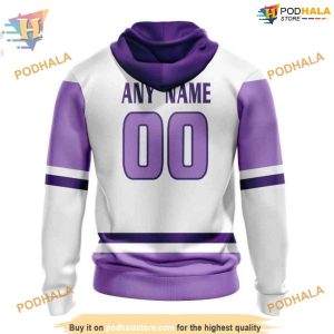 Custom 2023 Hockey Fight Cancer NHL Ottawa Senators Hoodie 3D 2