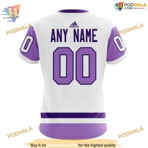 Custom 2023 Hockey Fight Cancer NHL Pittsburgh Penguins Hoodie 3D 4