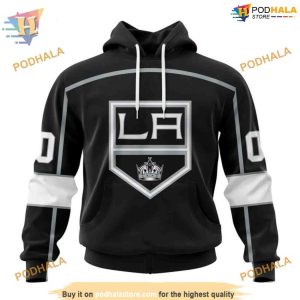 Custom 2023 Home Kits NHL Los Angeles Kings Hoodie 3D 1