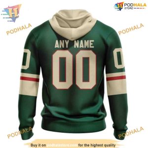 Custom 2023 Home Kits NHL Minnesota Wild Hoodie 3D 2