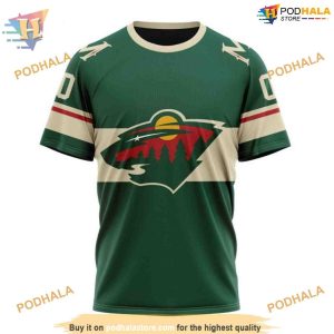 Custom 2023 Home Kits NHL Minnesota Wild Hoodie 3D 3