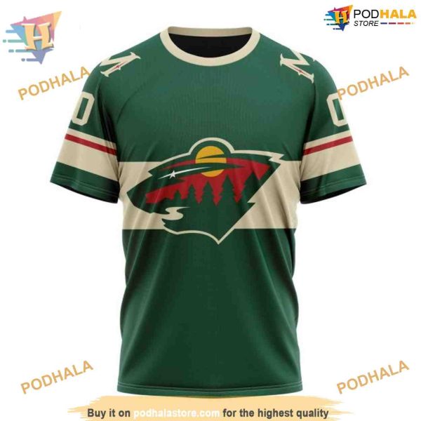 Custom 2023 Home Kits NHL Minnesota Wild Hoodie 3D
