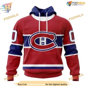 Custom 2023 Home Kits NHL Montreal Canadiens Hoodie 3D 1