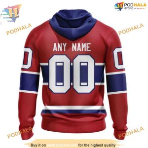 Custom 2023 Home Kits NHL Montreal Canadiens Hoodie 3D 2