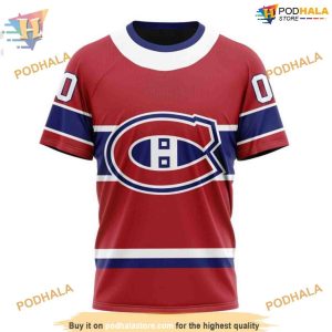 Custom 2023 Home Kits NHL Montreal Canadiens Hoodie 3D 3