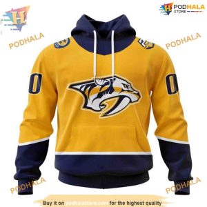 Custom 2023 Home Kits NHL Nashville Predators Hoodie 3D 1