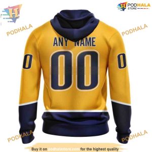Custom 2023 Home Kits NHL Nashville Predators Hoodie 3D 2