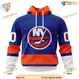 Custom 2023 Home Kits NHL New York Islanders Hoodie 3D 1