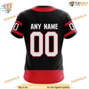Custom 2023 Home Kits NHL Ottawa Senators Hoodie 3D 4