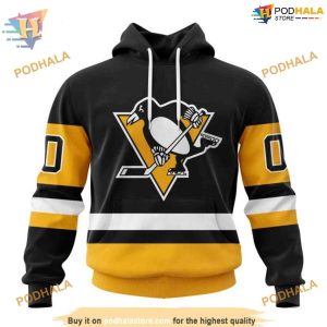 Custom 2023 Home Kits NHL Pittsburgh Penguins Hoodie 3D 1