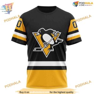 Custom 2023 Home Kits NHL Pittsburgh Penguins Hoodie 3D 3