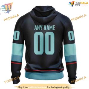 Custom 2023 Home Kits NHL Seattle Kraken Hoodie 3D 2