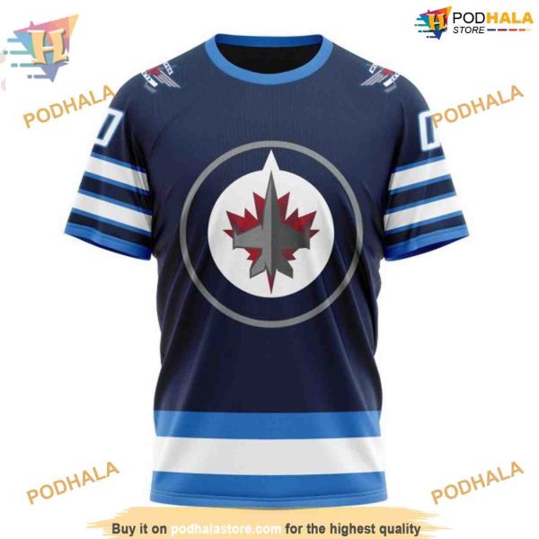 Custom 2023 Home Kits NHL Winnipeg Jets Hoodie 3D Shirt