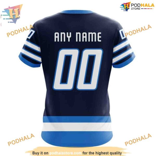 Custom 2023 Home Kits NHL Winnipeg Jets Hoodie 3D Shirt