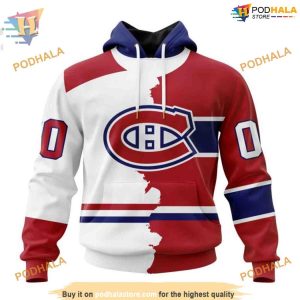Custom 2023 Home Mix Away NHL Montreal Canadiens Hoodie 3D 1