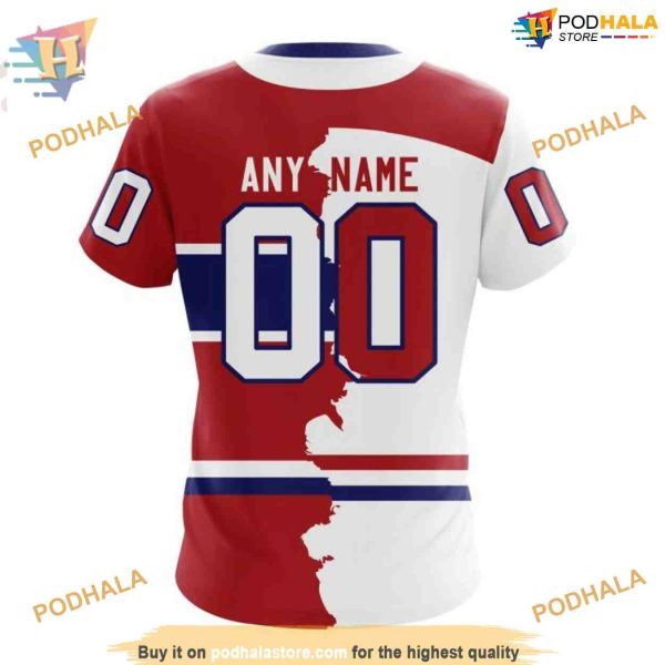 Custom 2023 Home Mix Away NHL Montreal Canadiens Hoodie 3D