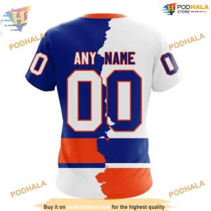 Custom 2023 Home Mix Away NHL New York Islanders Hoodie 3D 4