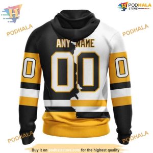 Custom 2023 Home Mix Away NHL Pittsburgh Penguins Hoodie 3D 2
