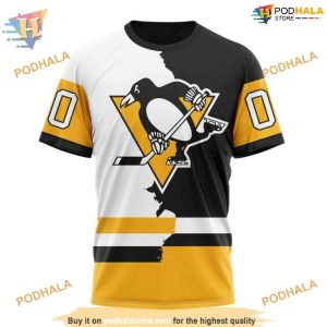 Custom 2023 Home Mix Away NHL Pittsburgh Penguins Hoodie 3D 3